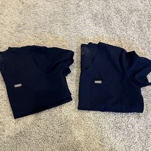 Figs Women's Navy Short Sleeve Catrina Top size Mediums bundle
